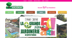 Desktop Screenshot of jardinerie-solignac.com