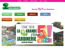 Tablet Screenshot of jardinerie-solignac.com